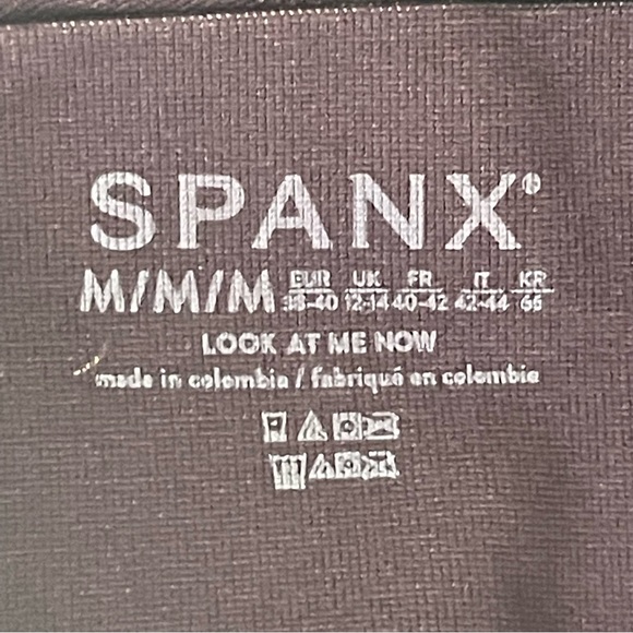 SPANX NWT SEAMLESS TRACK STRIPE LEGGINGS JAMMY PLUM MEDIUM - Picture 10 of 11